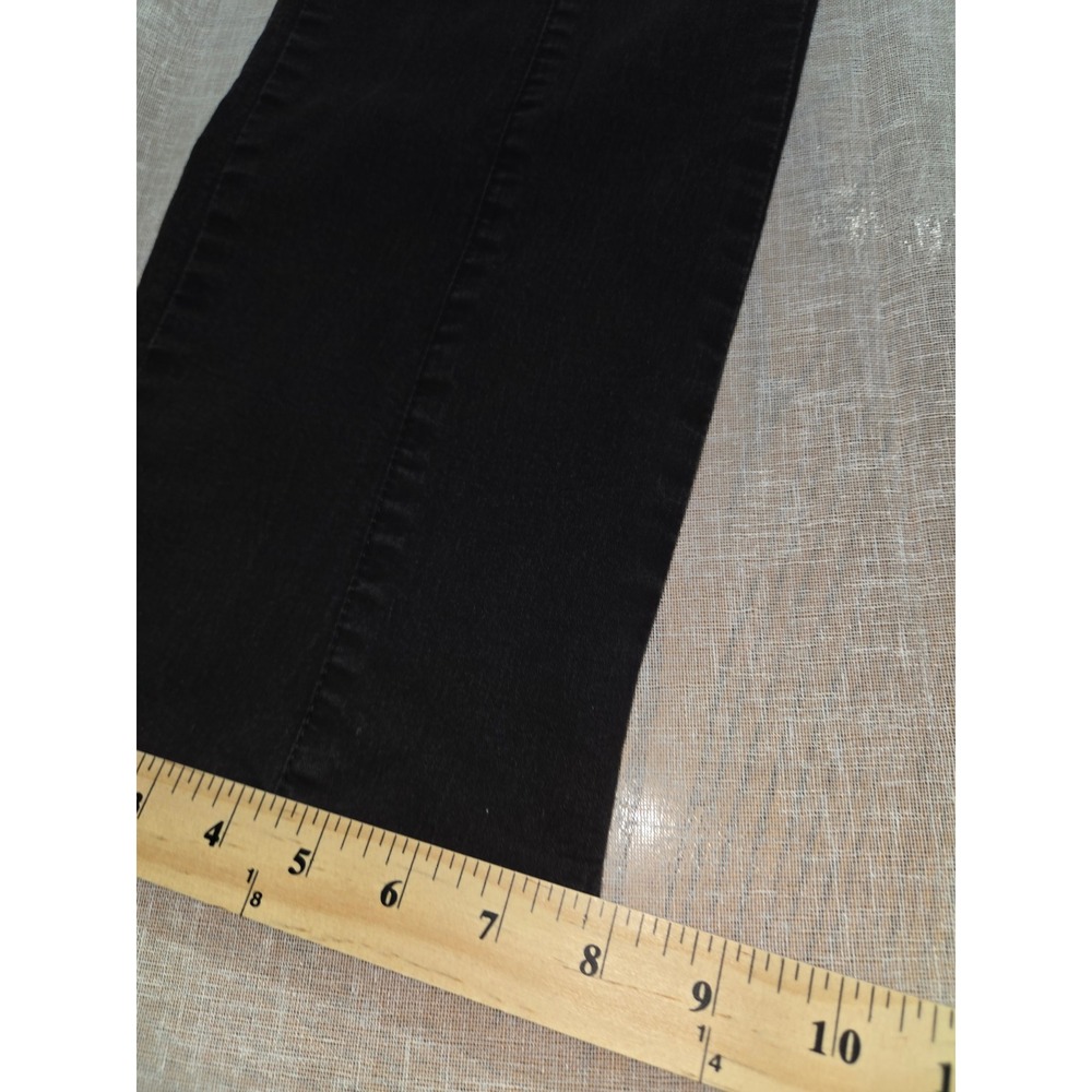 Womens Black Cargo Utility Straight Leg Jeans Stretch Y2K Pants Size 36x28 - Picture 5 of 14